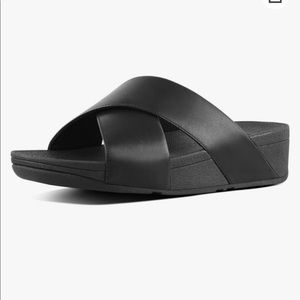 FitFlop Black LuLu Crossover Sandals